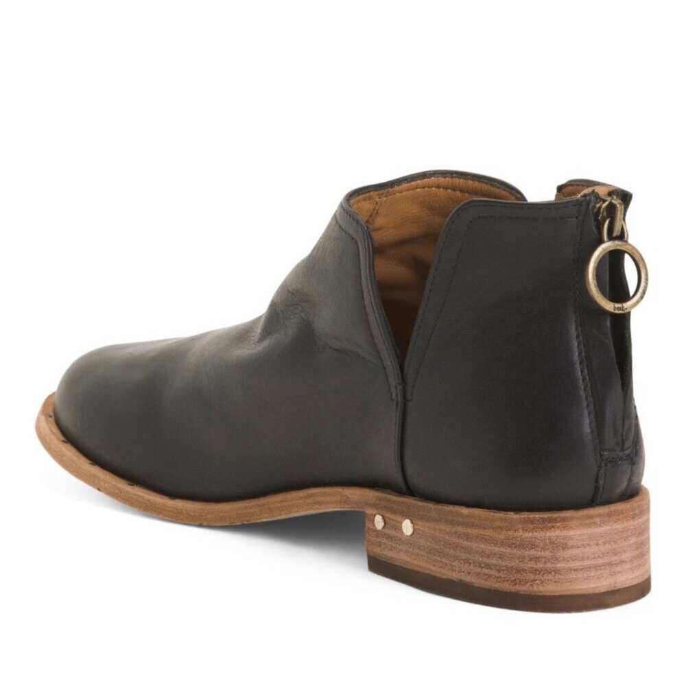 Beek Falcon Black Leather Ankle Boots Booties  9 - Picture 9 of 12